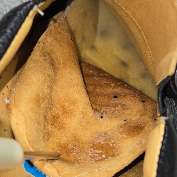 Sandro Moscoloni Men Sz 16D Slip On Shoes Black Leather Y2K Style Driving Loafer - Picture 7 of 8